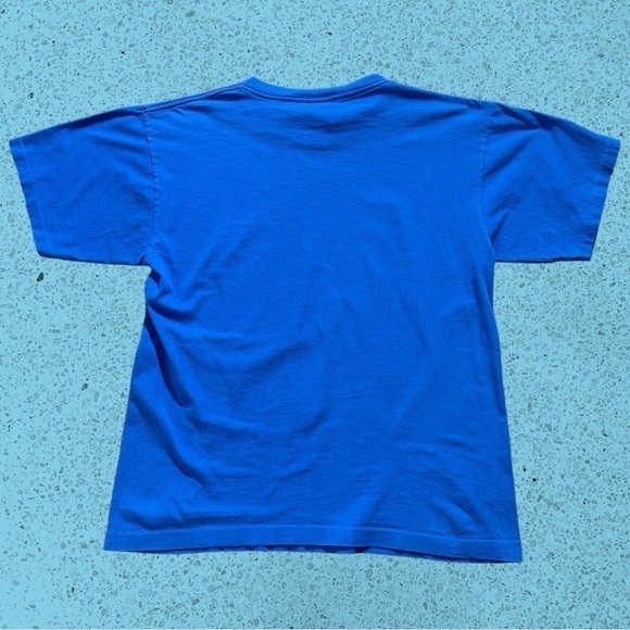 Blue single stitch Montana tourist horse nature lightning gorp vintage t shirt L - Picture 4 of 5